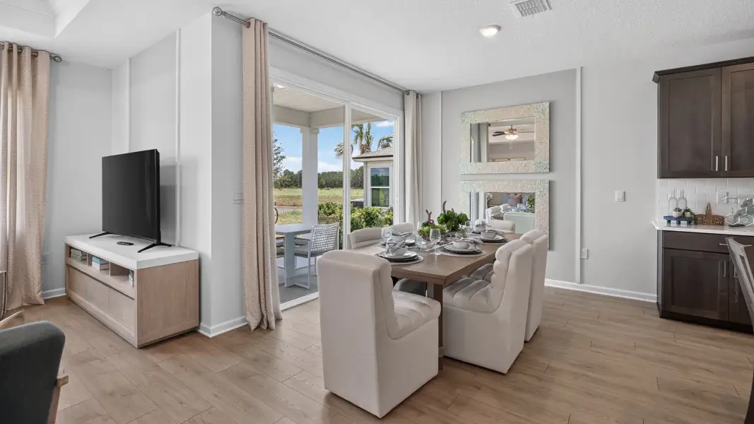 Furnished interior view inside a new home in Bridle Creek, Jacksonville (Image 11).