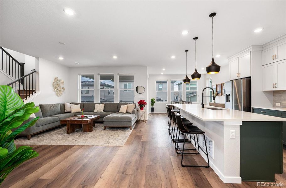 Beautiful, easy maintenance, upscale flooring.