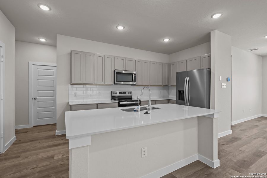 Furnished interior view inside a new home in Applewhite Meadows, San Antonio (Image 8). Furnished interior view inside a new home in Applewhite Meadows, San Antonio (Image 8).