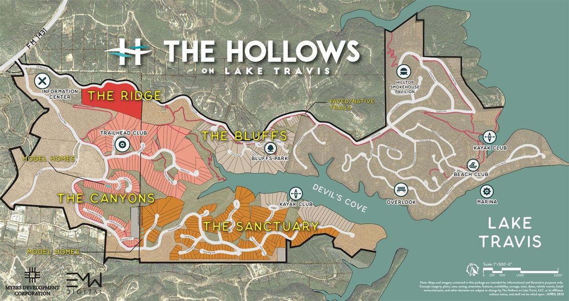 The Hollows on Lake Travis Map