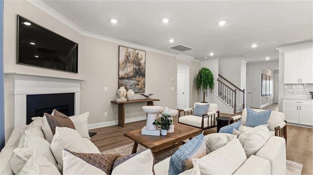 Furnished interior view inside a new home in The Court at Gainesville Township, Gainesville (Image 9).