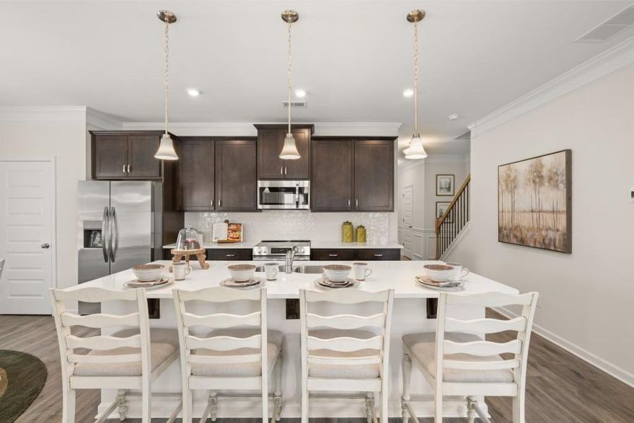 Furnished interior view inside a new home in Varnell Preserve, Dalton (Image 9).