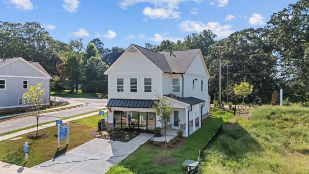 Representative exterior photo of a completed home built from the Kinsley by Piedmont Residential in Magnolia Trace, Flowery Branch, GA (Image 25).