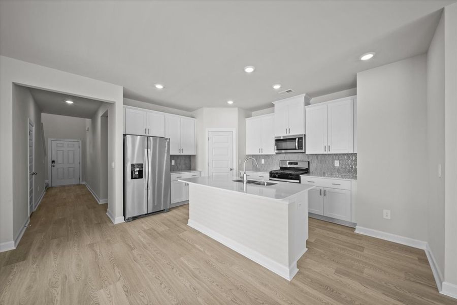 Furnished interior view inside a new home in Village at White Pine, Pendleton (Image 6).