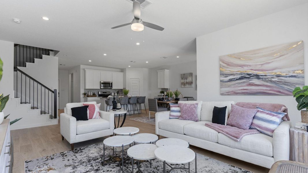Furnished interior view inside a new home in Holly Ridge, Rosenberg (Image 9).