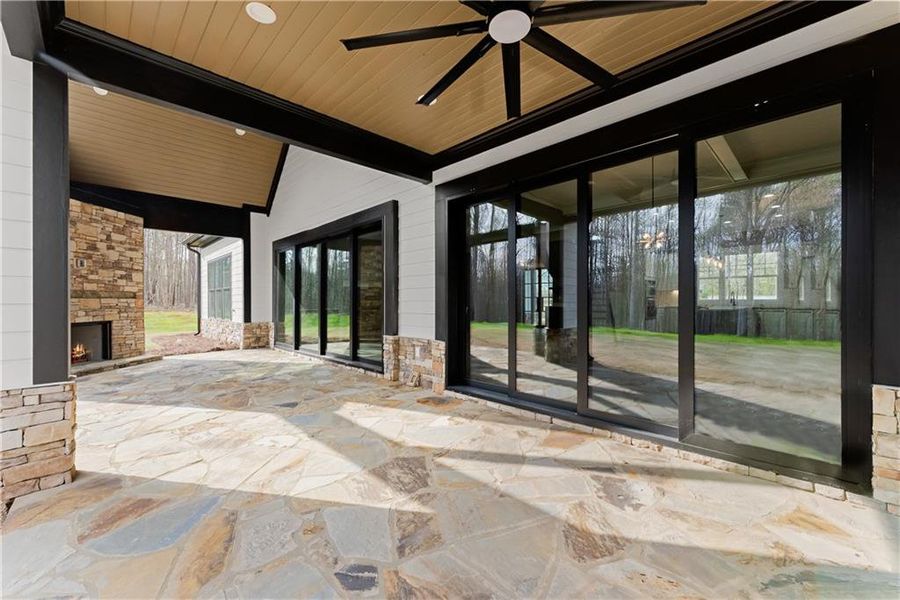 Exterior details and patio area of a home in , Ball Ground (Image 32).