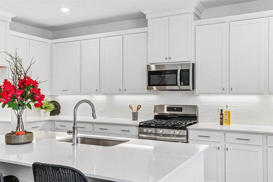 With ample storage and prep space, this kitchen offers everything you have been searching for in a dream kitchen! With ample storage and prep space, this kitchen offers everything you have been searching for in a dream kitchen!