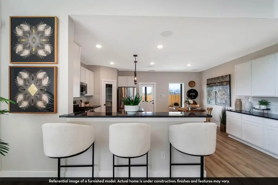 Furnished interior view inside a new home in Caney Mills, Conroe (Image 15).