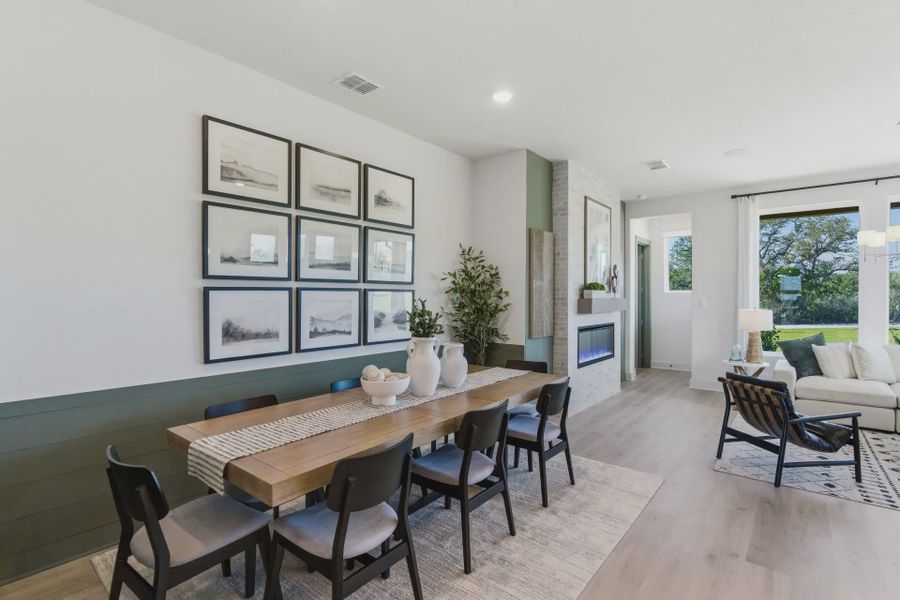 Furnished interior view inside a new home in Prominence Urban, San Antonio (Image 11).