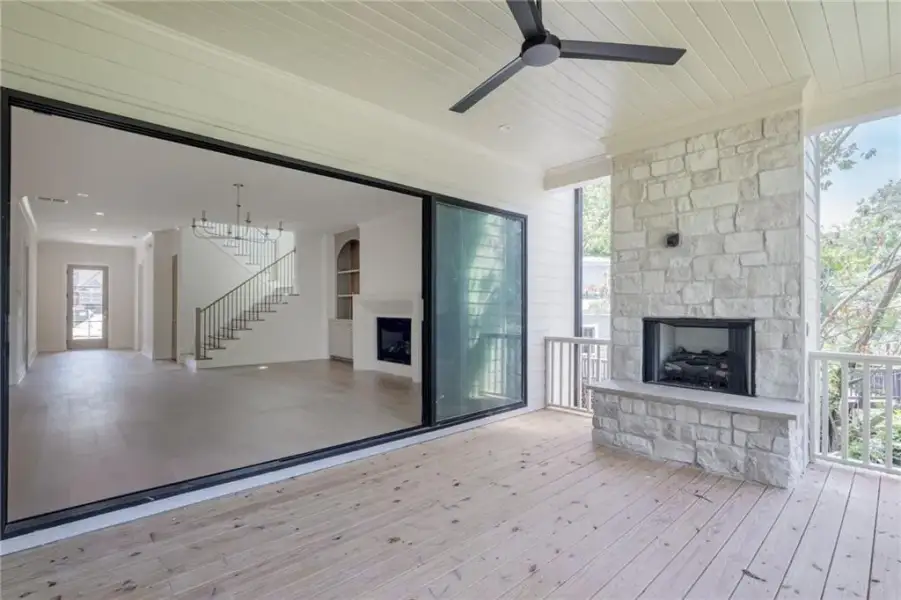 Exterior details and patio area of a home in , Atlanta (Image 3).
