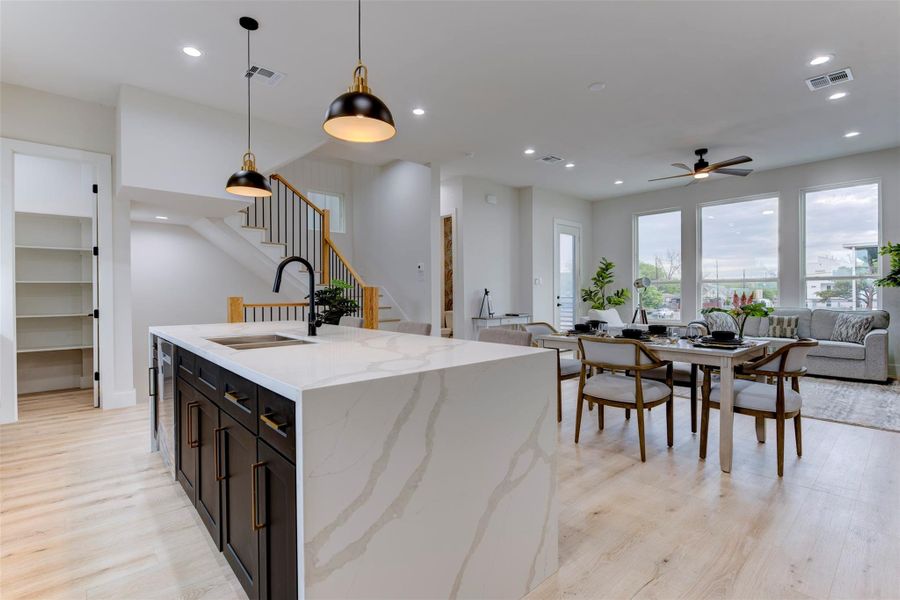 Furnished interior view inside a new home in , Houston (Image 6). Furnished interior view inside a new home in , Houston (Image 6).