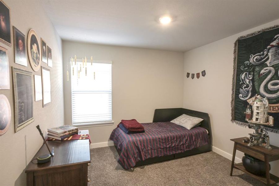 Carpeted bedroom