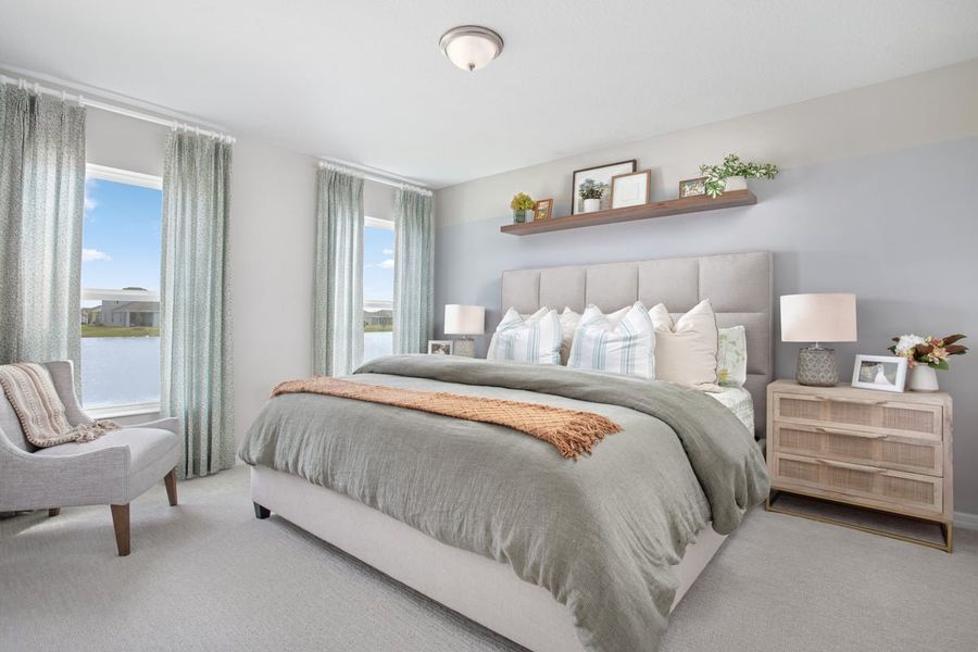 Representative furnished interior of a home built from the 1637 Modeled by KB Home in Gardens at Waterstone I, Palm Bay (Image 6).