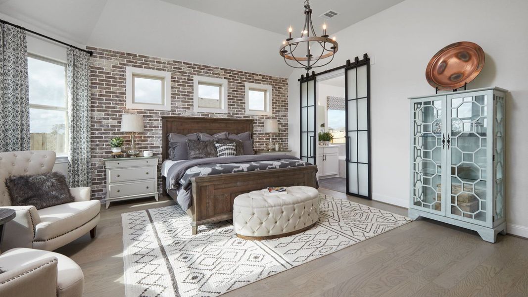 Representative furnished interior of a home built from the Mahogany by Brightland Homes in Sunterra, Katy (Image 8).