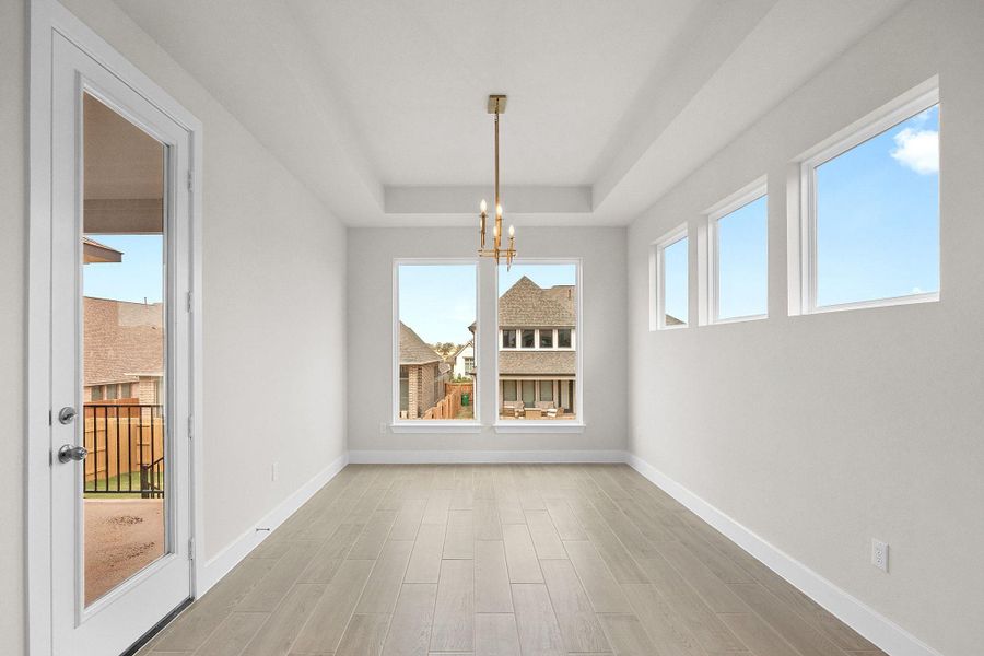 Spacious, unfurnished interior of a new home in The Colony, Bastrop (Image 27). Spacious, unfurnished interior of a new home in The Colony, Bastrop (Image 27).