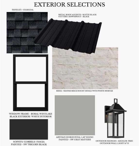 Sample of building materials used in homes in Bentwood Farms, Montgomery (Image 15).