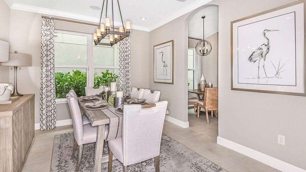 Representative furnished interior of a home built from the Saint Thomas by Taylor Morrison in Central Park, Port St. Lucie (Image 37).