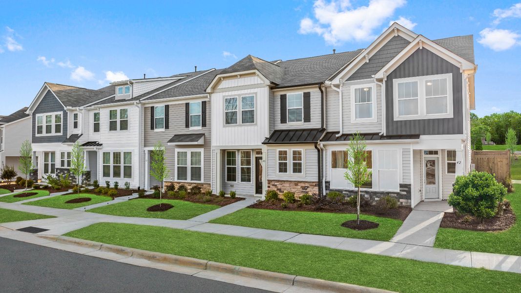 Front exterior of a new home in Larue, Wendell, NC, highlighting curb appeal (Image 1). Front exterior of a new home in Larue, Wendell, NC, highlighting curb appeal (Image 1).