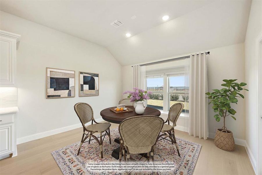 Furnished interior view inside a new home in Timberbrook, Justin (Image 14).