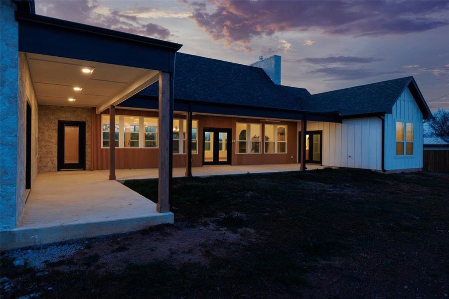 Exterior details and patio area of a home in , Joshua (Image 3).