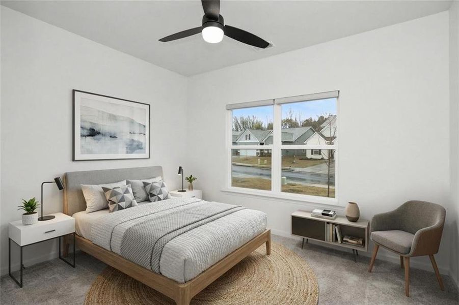 Furnished interior view inside a new home in , Cartersville (Image 9).