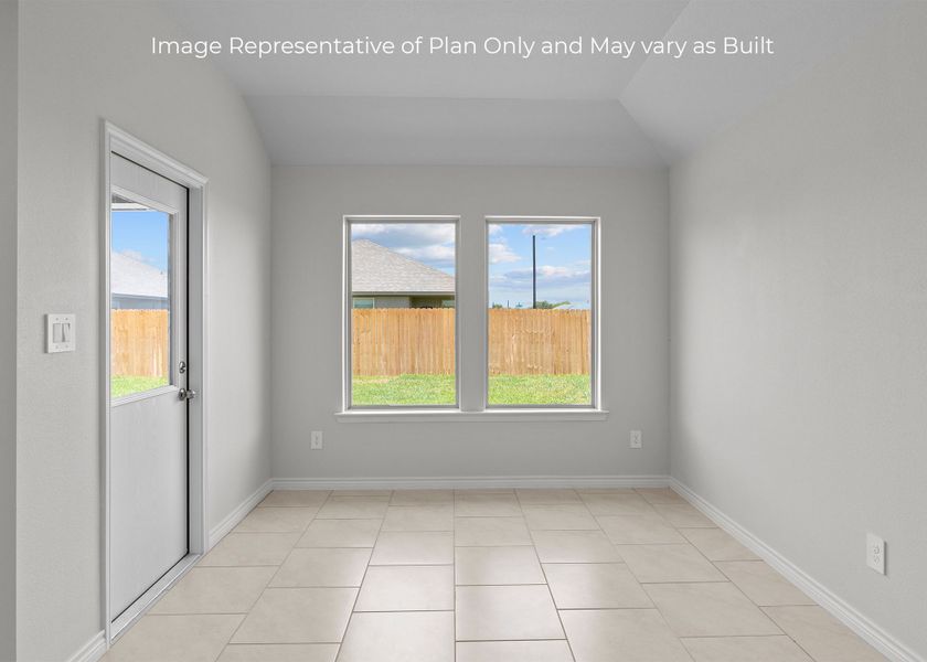 Representative unfurnished interior of a home built from the Fargo by D.R. Horton in London Towne, Corpus Christi (Image 14). Representative unfurnished interior of a home built from the Fargo by D.R. Horton in London Towne, Corpus Christi (Image 14).