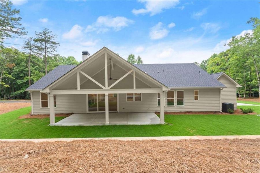 Exterior details and patio area of a home in , Clarkesville (Image 28).
