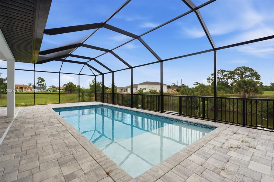 Exterior details and patio area of a home in , Cape Coral (Image 27). Exterior details and patio area of a home in , Cape Coral (Image 27).