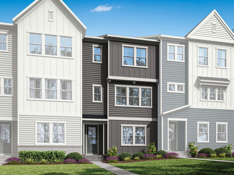 Representative exterior photo of a completed home built from the Holden by Tri Pointe Homes in Holding Village, Wake Forest, NC (Image 15).