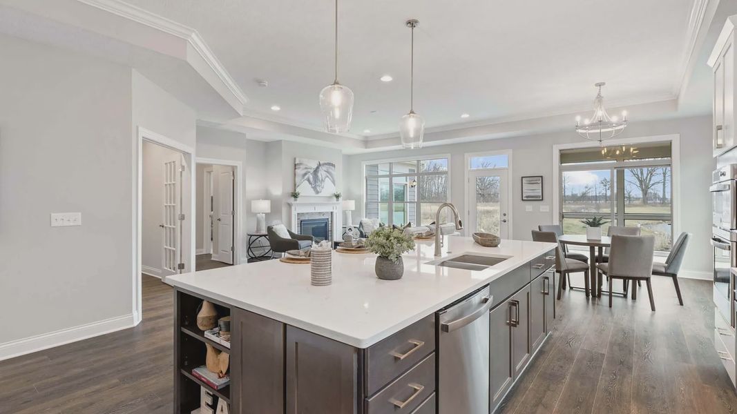 Representative furnished interior of a home built from the Torino by Epcon Communities in The Courtyards at Franklin Road, Murfreesboro (Image 12).