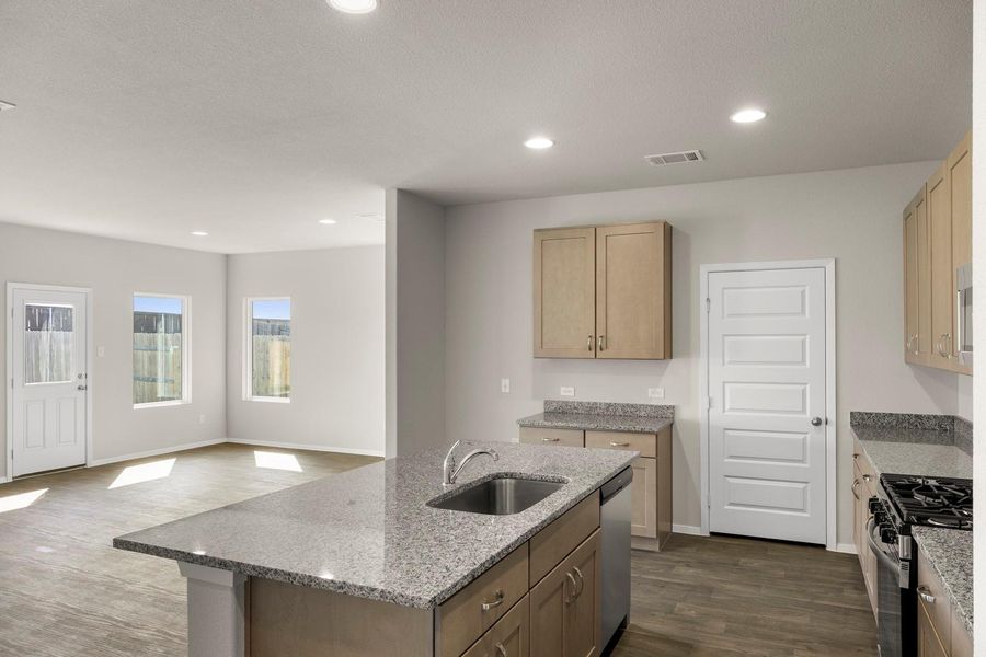 Furnished interior view inside a new home in Cloverleaf, Austin (Image 12).