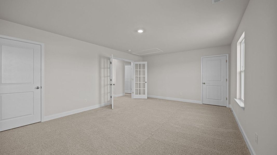 Spacious, unfurnished interior of a new home in Beaver Dam Crossing, Bailey (Image 29). Spacious, unfurnished interior of a new home in Beaver Dam Crossing, Bailey (Image 29).
