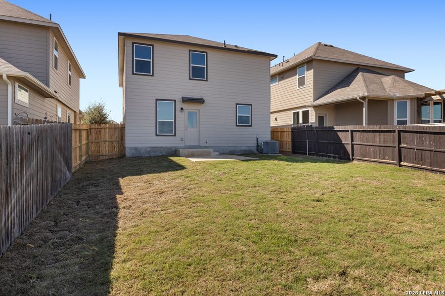 Exterior details and patio area of a home in Knox Ridge, Converse (Image 4).