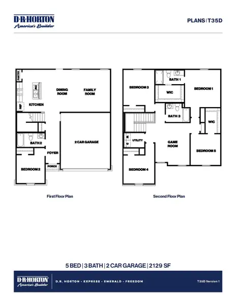 2D floor plan layout for the Dawson by D.R. Horton in Sunterra, Katy, TX (Image 3). 2D floor plan layout for the Dawson by D.R. Horton in Sunterra, Katy, TX (Image 3).
