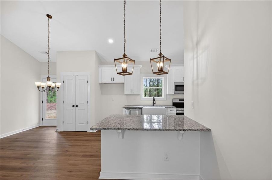 Furnished interior view inside a new home in , Cedartown (Image 6).