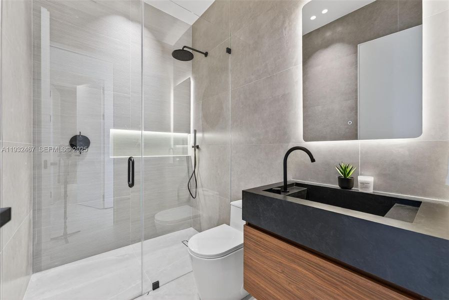 Furnished interior view inside a new home in , Miami Springs (Image 9).