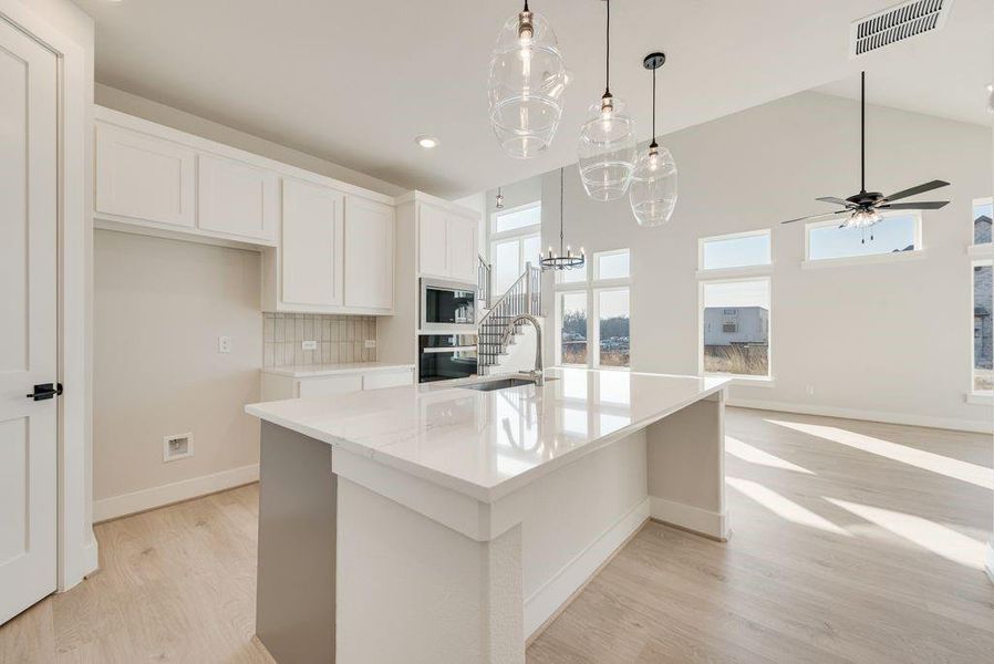 Furnished interior view inside a new home in Trails at Cottonwood Creek, Rowlett (Image 13).