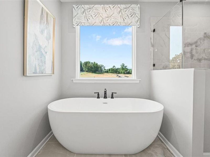 Furnished interior view inside a new home in Wehunt Meadows, Hoschton (Image 46).