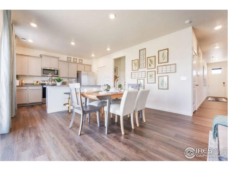 Furnished interior view inside a new home in Fossil Creek Ranch, Windsor (Image 6).