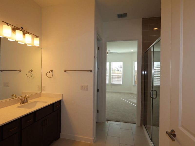Furnished interior view inside a new home in Cedar Brook, Leander (Image 8).