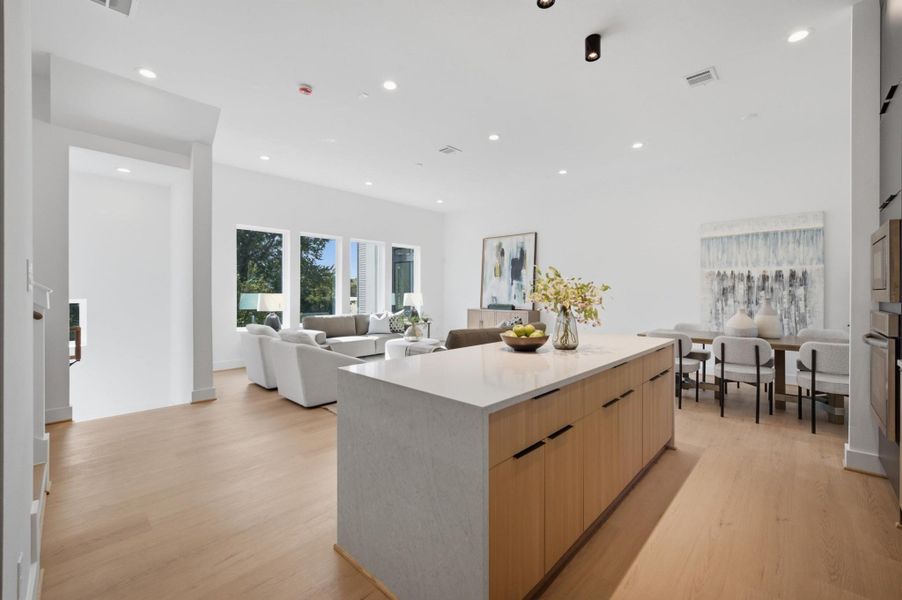 Furnished interior view inside a new home in , Houston (Image 18).