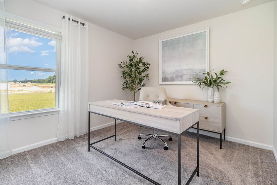 Representative furnished interior of a home built from the HELENA by D.R. Horton in Jordanville Farms, Galivants Ferry (Image 13).