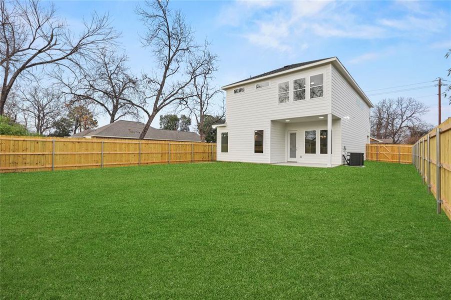 Exterior details and patio area of a home in , Dallas (Image 3). Exterior details and patio area of a home in , Dallas (Image 3).
