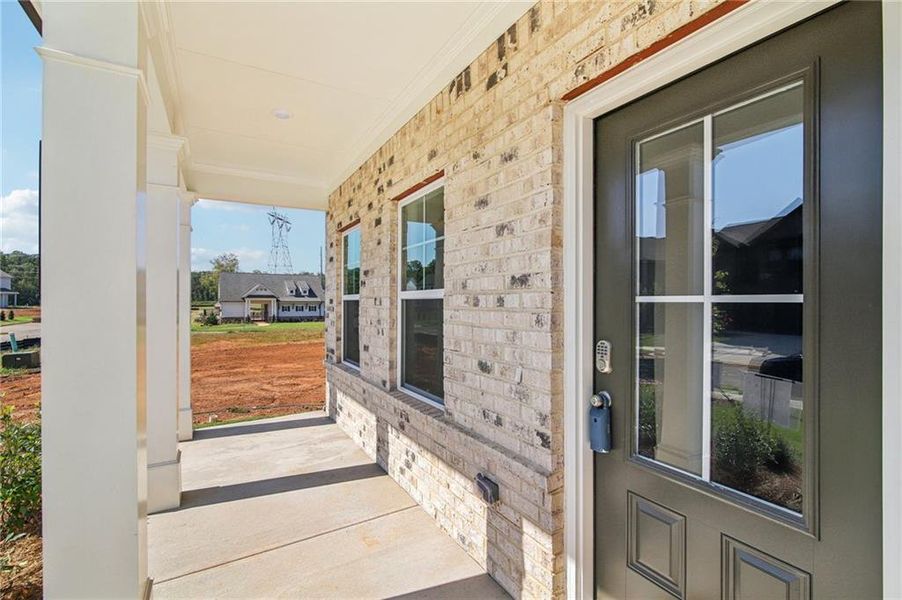 Exterior details and patio area of a home in Ponderosa Farms Estates, Gainesville (Image 20).