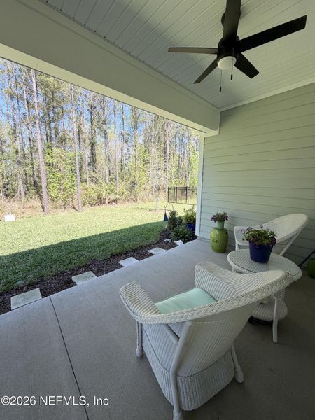 Exterior details and patio area of a home in , Yulee (Image 3).
