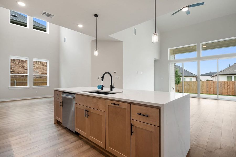 Furnished interior view inside a new home in Heritage, Dripping Springs (Image 11).