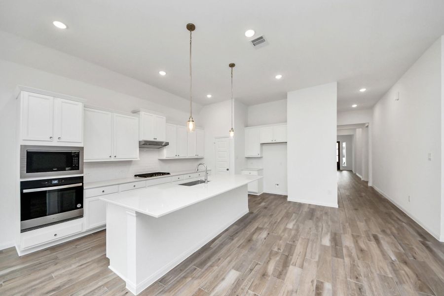 Furnished interior view inside a new home in 50' Traditional Homes at Elyson, Katy (Image 7). Furnished interior view inside a new home in 50' Traditional Homes at Elyson, Katy (Image 7).