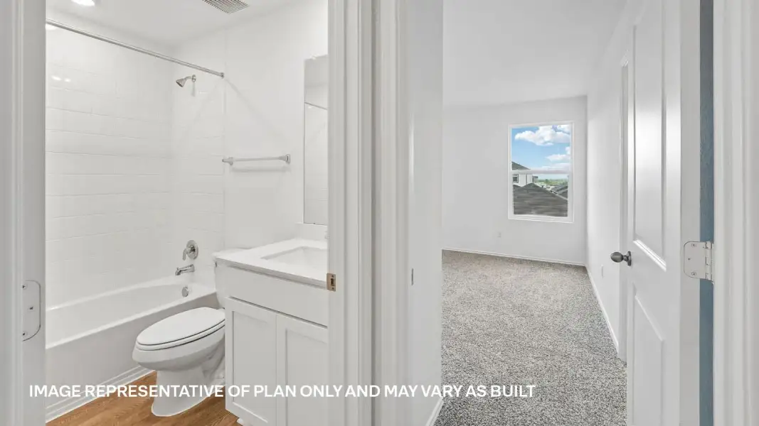 Furnished interior view inside a new home in Valverde, Bastrop (Image 10).