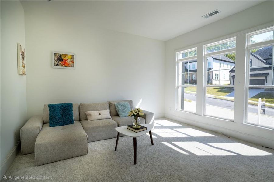 Furnished interior view inside a new home in , Woodstock (Image 27).