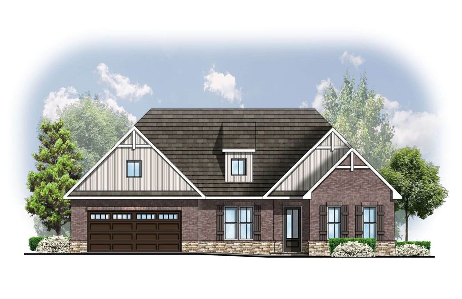 Representative rendering of the exterior for the Willow by Cook Bros. Homes (Image 12). Representative rendering of the exterior for the Willow by Cook Bros. Homes (Image 12).